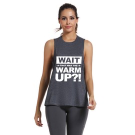 FANNOO Workout Muscle Tank Tops for Women-Womens Novelty Funny Saying Fitness Gym Sleeveless Shirts