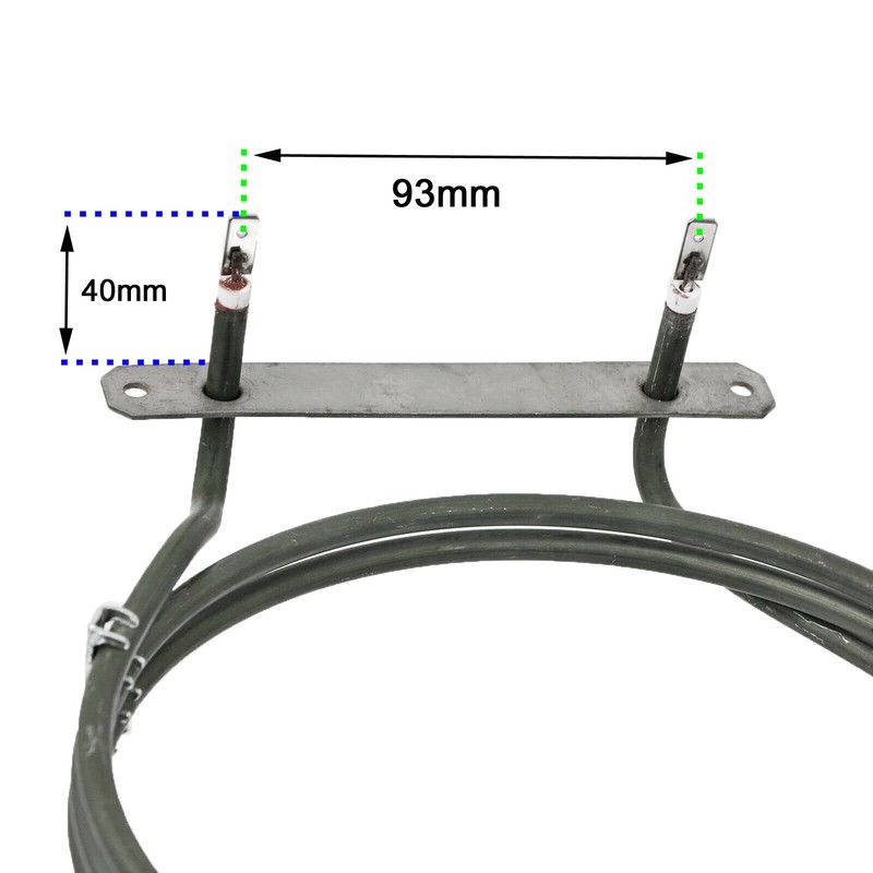 SPARES2GO Heater Element for Zanussi Fan Oven/Cookers (2500w) - Fitment
