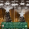 Kesfitt Christmas Tree Topper Lighted with 6 Projection Modes,Christmas Star