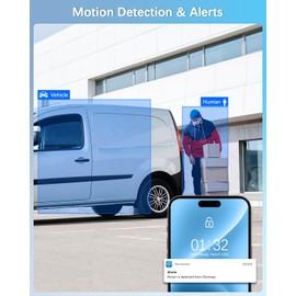 4K 8CH PoE NVR Network Video Recorder, ONVIF Compatible, Supports up to 8 × 8MP/4K IP Cameras, Max 8TB HDD (Not Included)