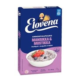 Elovena Strawberry-Blackberry Instant Porridge 1 BOX of 240g SÖPÖSÖPÖ pack (SOPOSOPO)