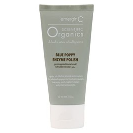 EmerginC Scientific Organics - Esmalte iluminador con enzima de amapola azul, exfoliante facial con enzimas, elimina suavemente las células muertas de