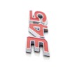 2Pcs 345 Emblems 3D Nameplate Premium Car Badge Decal Replatement