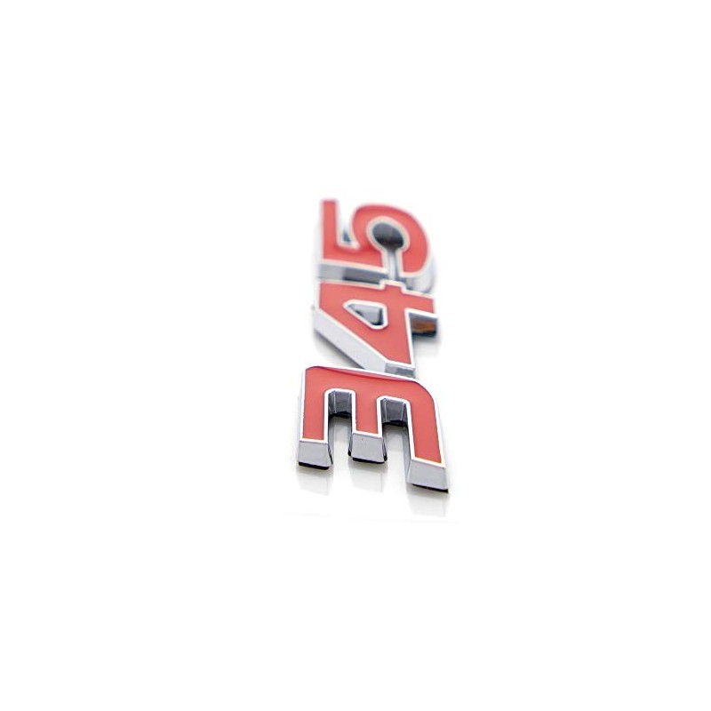 2Pcs 345 Emblems 3D Nameplate Premium Car Badge Decal Replatement