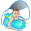 LAYCOL Baby Swimming Float with UPF50+ Sun Canopy Baby Floats