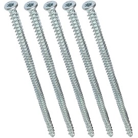 AERZETIX - C48389 - Set of 5 Screw Anchors Concrete Screws Anchor Screws Direct for Concrete Diameter 7.5 x 182 mm Countersunk Head Conical - with Imprint Star T30 - Direct Attachment without Dowels
