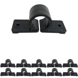 TenKe 50 Pack 2 Hole Pipe Clamp Strap for 1/2 inch PEX Pipe, CPVC, Copper Tubing Support (50PCS 1/2")