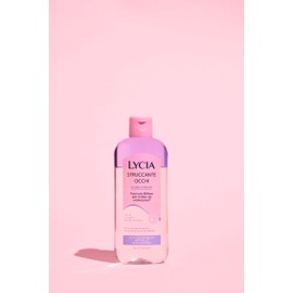 Lycia, Struccante Occhi Bifasico, Struccante per Make Up Waterproof, Formula con Olio di Tsubaki e Estratto di Hibiscus Antiossidante, Non lascia Residui, Senza Risciacquo, 250 ml