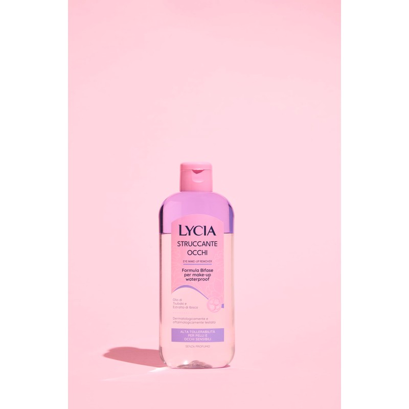 Lycia, Struccante Occhi Bifasico, Struccante per Make Up Waterproof, Formula