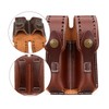 TOURBON Leather Gun Holster Adjustable Belt 1911 Pistol Holder Rig