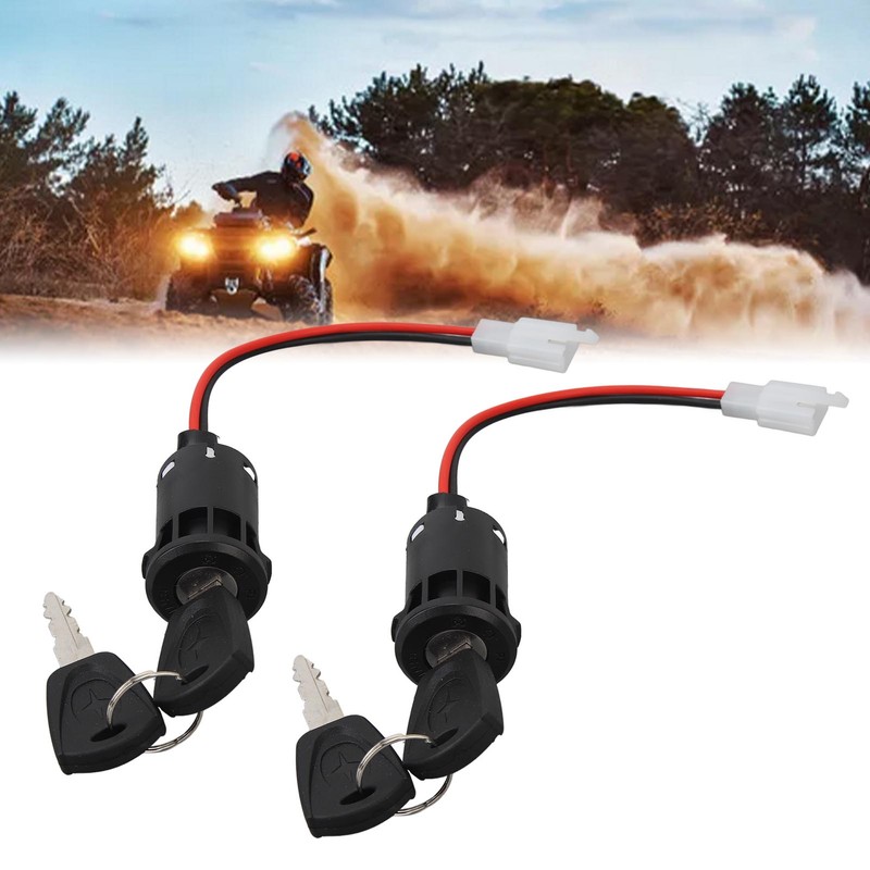 5PCS Motorcycle Ignition Switch with 10PCS Keys Short Wire Engine