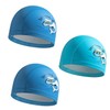 Kid Swimming Cap 3 pcs，Cute Children Cartoon Swimming Hat Caps,