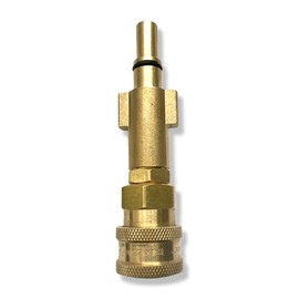 M&M Smartek Quick Coupling Connection Bayonet Adapter 1/4 Inch for Pressure Washers Like - Compatible with B&D - Brass Foam Lance Foam Nozzle Pressure Washer Car Wash (for Black & Decker #6)