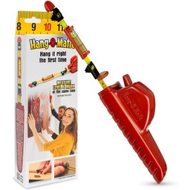 Hang-O-Matic All-in-One Picture Hanging Tool, Picture Hanger, Picture Frame Level Ruler, Perfect to Hang Pictures, Mirrors, TVs, and Shelves