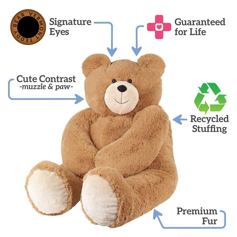 Vermont Teddy Bear Giant Teddy Bear – 4 FT, 48"