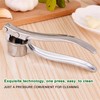 2PCS Stainless Steel Garlic Press Crusher Kitchen Cooking Vegetables Ginger