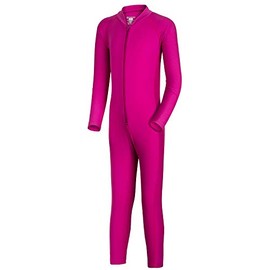 Nozone Stinger - Bañador protector solar para niños (UPF 50+), Fucsia, 6