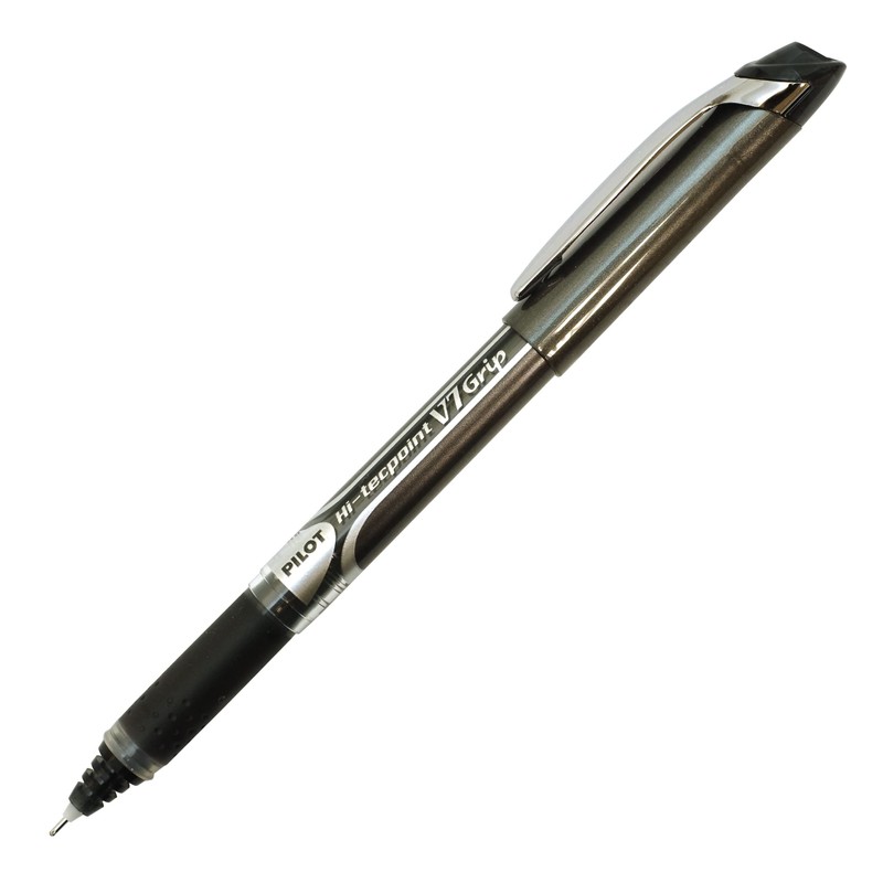 Pilot V7 Hi-tecpoint liquid ink rollerball pen Rubber Grip, 0.7mm