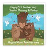 Hunts England - Mummy And Daddy 5th Anniversary Card -