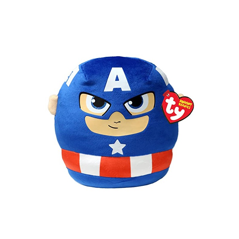 Ty Captain America Squishy Beanie 10 Inches