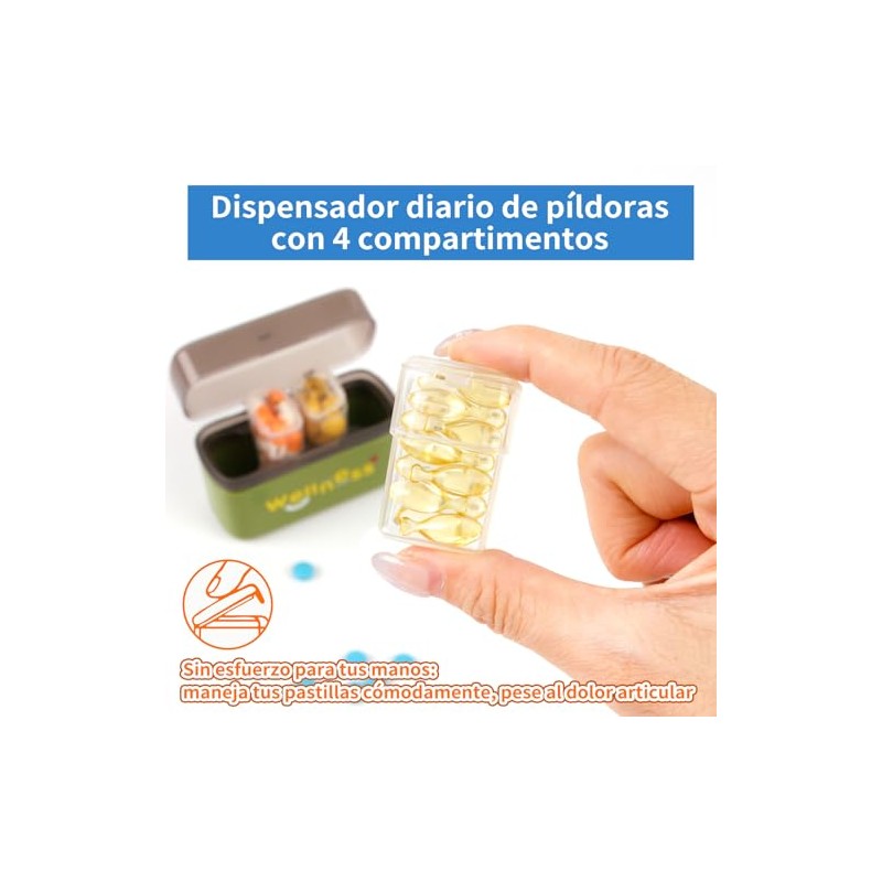 YL TRD Weekly Pill Organizer 1 Time a Day (4cubicle)