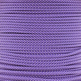 PARACORD PLANET 550 Paracord – for Indoor and Outdoor Use – Outdoor Recreation, Crafting, and Home Improvement Cord (10 Feet, Acid Purple Silver Gray Diamond)