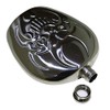 CNFLASK 6oz Evil Face Hip Flask 304 Stainless Steel Demon