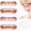 QincLing 2 Pairs of False Teeth Veneers, Temporary Teeth, Artificial