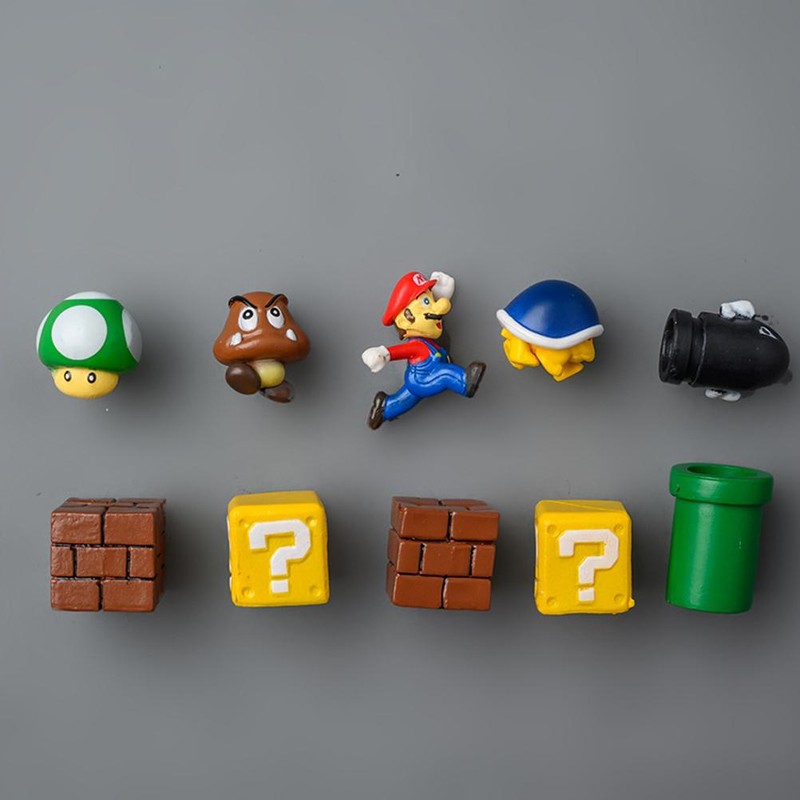 3D Refrigerator Magnet Sticker Non Slip Fridge Magnets Set Cartoon
