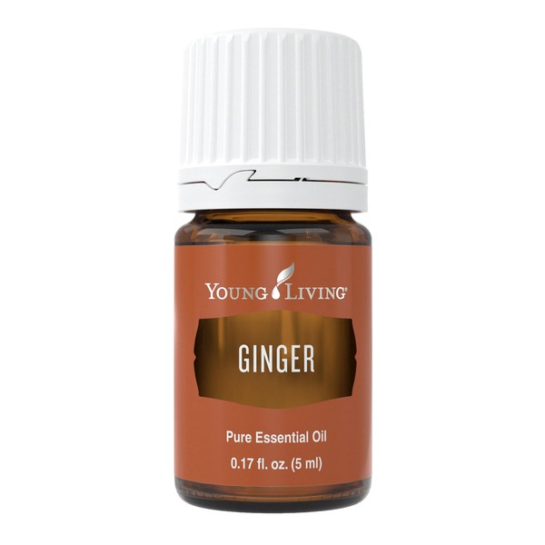 Young Living Ginger Essential Oil 5ml - 100% Pure and Natural - Soothing and Invigorating Aroma - Revitalizing and Uplifting - Authentic and Premium Quality - Aromatic and Versatile