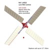 Replacement Sails for Garden Windmill. Ref: LARGE with RED centre.