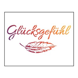 Universal Stencil A4 - Happiness -