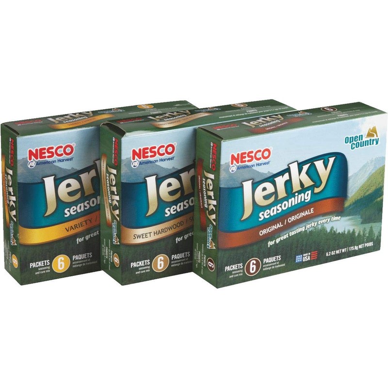 NESCO BJV-6, Jerky Spice Works, 3 Flavors Variety Pack, Packaging