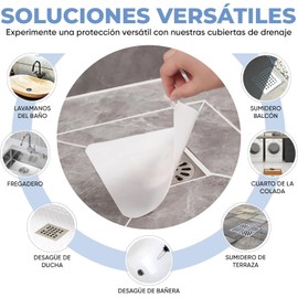 8 Pcs Tapón Silicona para Desagüe de Suelo,Tapa Coladeras para Regadera Silicona,Tapa Coladera Cuadrada Alfombrilla Antiolores, Desodorización de Alcantarillado Adecuado para Cocina, Baño y lavandería