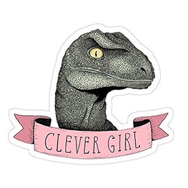 Clever Girl Decal Sticker - Sticker Graphic - Auto, Wall, Laptop, Cell, Truck Sticker for Windows, Cars, Trucks