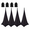 4 Pack Speaker Stand Cover Tripod Scrim, DJ Speaker Stand