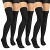 LEVSOX Thigh High Compression Socks for Women 15-20 mmHg Over