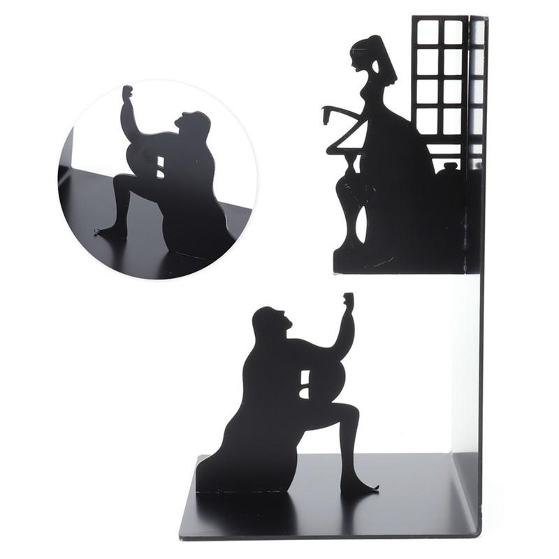 Wrought Iron Figure Book Stand Readers Book Stand Bookshelf Ornaments