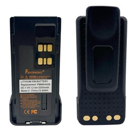 PMNN4409 PMNN4409AR 7.4V 3200mAh Li-ion Battery for XPR 3500 XPR 3500e XPR 3300 XPR 3300e XPR7350 XPR7580 XPR7580e XPR7550 XPR 7550e APX4000 APX1000 DP4400 Portable Radio PMNN4491 PMNN4448 with Clip