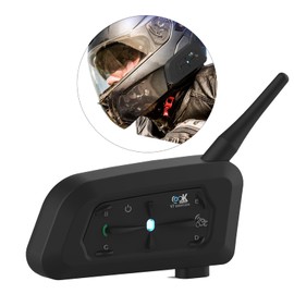 Acesport Bluetooth Motorcycle Intercom Helmet Headset - BT 5.1 Walkie Talkie for 7 Motorcycle Models, Skiing and Snowboarding - CVC Communication Technology Included