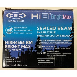 CEC HiB BrightMax Automotive High/Low Sealed Beam Type 2A1(HIBI4656 BM)