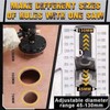 Adjustable Punching Saw Round Hole Opener Tools with Positioning Bit