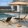 VredHom Patio Umbrella Base with 4 Wheels, 44lbs Round Heavy