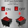 KCD4 Rocker Switch 4 Pin Rocker Switch DPST ON/Off Red