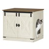 Hzuaneri Cat Litter Box Enclosure, Hidden Litter Box Furniture with
