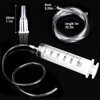 HXC HXC 300ml Plastic Reusable Large Syringe with Catheter, Sterile,