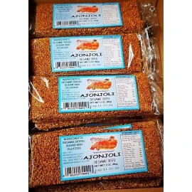 Tropical Sweets Puerto Rican Dulce De Ajonjoli Barra Grande (4) Pack Sesame Seed Candy Bars