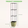 Docred Tomato Planter Boxes with Trellis Wheel 63" Self-Watering Tomato