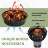 Newly Heavy Duty Carbon Steel Charcoal Ash Basket with Handles