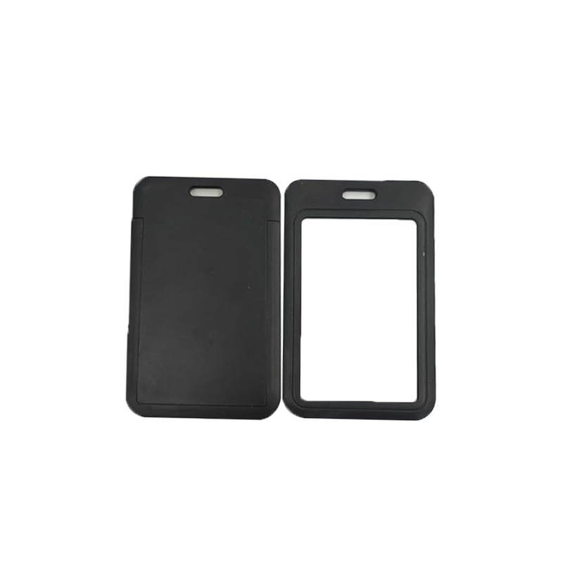 LannuMet 3 Pack Sliding ID Badge Holder,Hard Plastic Card Holder